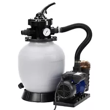 12" Sand Filter Pump, 2641GPH 1/2HP Pool Sand Filter for Above Ground and Ing...