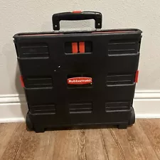 Rubbermaid Rolling Utility Crate Wheels, Teachers Foldable Collapsible Cart