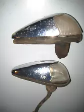 2-1958 - 1963 VOLKSWAGEN BEETLE BUG TURN SIGNAL MARKER LIGHTS Original Parts