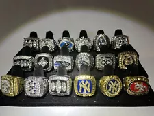 18 NFL & MLB championship rings