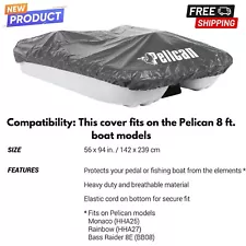 Pedal/ Paddle Boat Cover UV Sun Protect Waterproof for Pelican Monaco & Rainbow