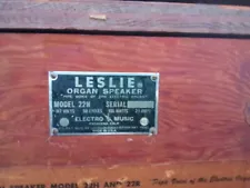 Leslie Model 122 Rotary Speaker Cabinet for Hammond Organ #50764