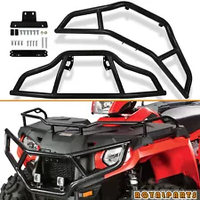 For 2014-2023 Polaris Sportsman 450 570 ETX Front & Rear Brush Guard Bumper Set (For: 2017 Polaris Sportsman 450)