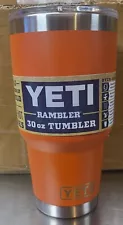 YETI Rambler 30oz Stainless Steel Vacuum Insulated Tumbler NEW! COLOR ORANGE!