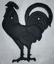 Cast Iron Rooster Decorative Wall Hanging Country Kitchen Decor