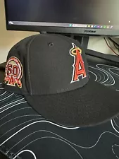 New Era Los Angeles Angels 7 3/8 Hatclub Cross Check Ducks Pack Exclusive Used