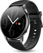 Round Smart Watch Compatible for Samsung Galaxy Motorola Google OnePlus iPhones