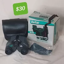 Binoculars Vivitar PV Series BRAND NEW NEVER USED 8x22 Binocular w/ Carry Case