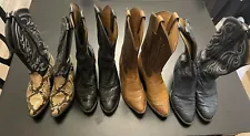 All 4 Pair For $200 +shipping. Cowboy boots for men 8.5 used.