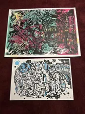 PHISH Fuego Print & Bonus Print Lot Nick DiFabbio Print RARE Posters