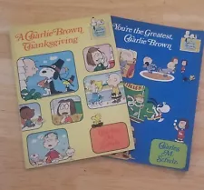 Early 1970's Charlie Brown book lot. EXCELLENT CONDITION