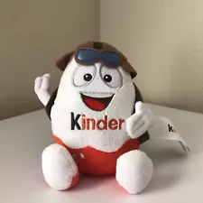 Kinder Chocolate Surprise Egg Holder Plush Aviator Mascot Toy Stuffed Animal