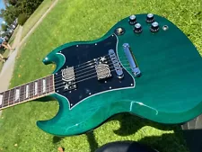 2023 Gibson SG Standard Translucent Teal Green - Railhammer Billy Corgan Pickups