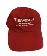 The Westin Kaanapali Ocean Resort Villas Baseball Hat Cap Red Adjustable Strap