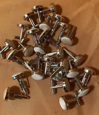 Lot Of 14 Pair of Matching Silvertone Cuff Links for Wedding