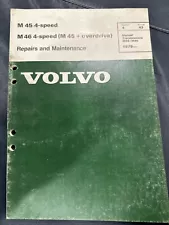 Volvo 240 M45 M46 Manual Transmission Service Manual TP 30056/2