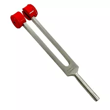 PREMIUM RED Tuning Fork With Weights - C 128 - SURGICAL MEDICAL INSTRUMENTS