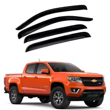 For 2015-2022 Chevy Colorado 4pcs Acrylic Window Sun Rain Visors Guard Crew Cab (For: GMC Canyon)