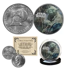 YODA - STAR WARS Officially Licensed 1976 Eisenhower IKE Dollar U.S. Coin