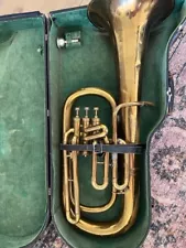 Beautiful Vintage Brass Baritone American Standards Cleveland Must Instr. Co.