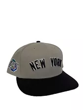 New Era New York Yankees 1998 Word Series Throwback Hat Size 7 5/8 Polyester