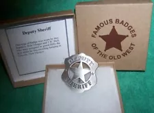 Famous Badges of the Old West Deputy Sheriff - Boxed