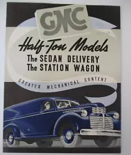 1941 GMC General Motors Truck Series 9300 Sales Brochure, 1/2 Ton