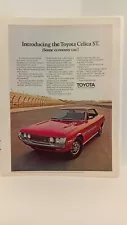 1971 TOYOTA CELICA GT 1971 PRINT AD - 11 X 8.5 h4