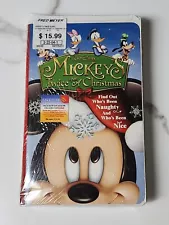 NEW SEALED 2004 Walt Disney Mickey's Twice Upon A Christmas VHS Movie Video Tape