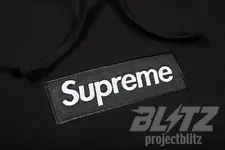 SUPREME BOX LOGO HOODED SWEATSHIRT BLACK M L FW23 HOODIE