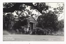 1940's Era Unused Real Photo Postcard of the Public Library in Medford, Oregon ~