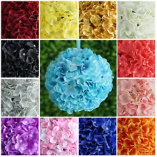 4 pcs Silk Hydrangeas 7" KISSING BALLS WEDDING Party FLOWERS Centerpieces SALE