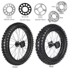 70/100-19 90/100-16 Wheel Tire Rim Disc Rotor Sprocket Big wheel Pit Dirt Bike