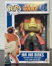 Funko Pop Star Wars Jar Jar Binks #27 Blue Box READ READ