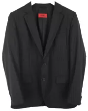 HUGO BOSS Red Label Aamon/Hago Blazer Men's US 44L Wool Pinstriped Lined Notch