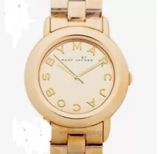 NEW Marc by Marc Jacobs MBM3315 The Slim Watch Gold Tone Stainless Unisex SALE