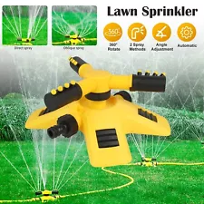 360° Auto Rotating Lawn Sprinklers Garden Spray Grass Watering Irrigation System