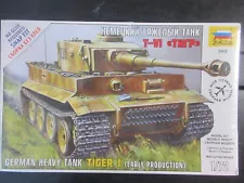 ZVEZDA 1/72 TIGER I early production german heavy tank #5002 factory sealed