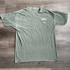 Comfort Colors T Shirt Mens Large Green Alaska Flying Service Nature Plane