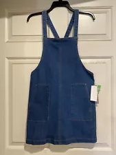 Tinseltown Denim Jumper Dress Women’s Juniors Medium Blue NEW