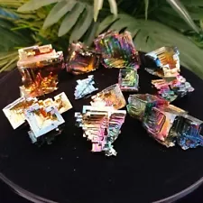 11 Rainbow Bismuth Crystal Clusters 1.25lb 572g Wholesale Lot