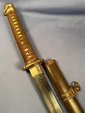 VERY NICE WW2 JAPANESE OFFICERS SHIN-GUNTO SWORD w SCABBARD