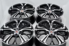 4 New DDR R25 17x7 4x100/114.3 40mm Black/Polished Wheels Rims