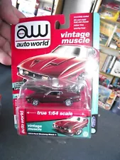 Auto world 1/64 1972 ford mustang mach 1 maroon NIB