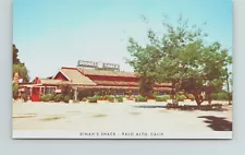 Dinah's Shack Restaurant Palo Alto California Famous for Fried Chicken Postcard