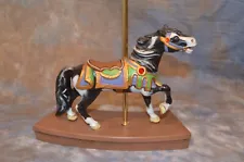 hand painted ceramic carousel horse L@@K!!!!