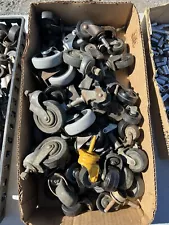 LARGE LOT OF CASTER WHEELS VARIOUS SIZES