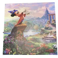 Authentic Disney14″ X 14″ Gallery Wrapped Canvas Fantasia By Thomas Kinkade COA