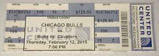 2/12/15 Cavs Chicago Bulls United Center NBA Ticket Stub James Rose Irving