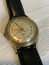 VNTG.GENT'S BENRUS WATCH SN. 2,581,268,CALENDAR&MORE, RUNS,FOR RESTORATION